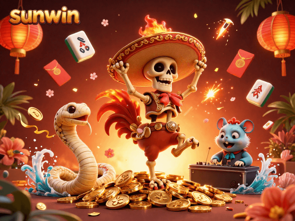 Engage in thrilling gameplay with the sunwin brand featuring vibrant 3D casino creatures.