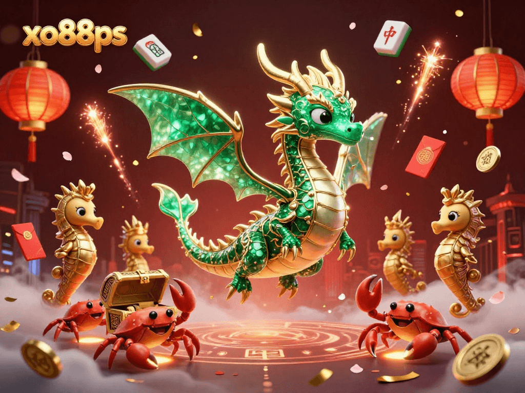Engage with xo88ps through an immersive gaming experience featuring vibrant 3D characters and casino elements.