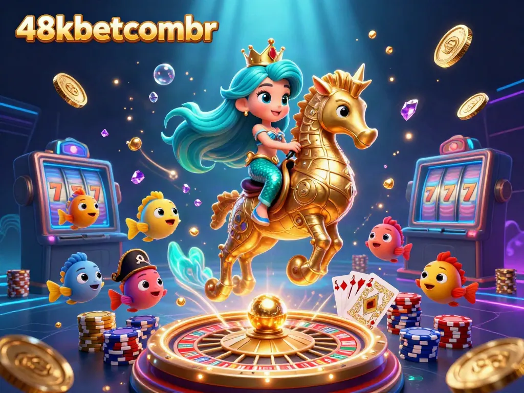Experience excitement at 48xbetcombr with vibrant gaming characters and rich casino elements.