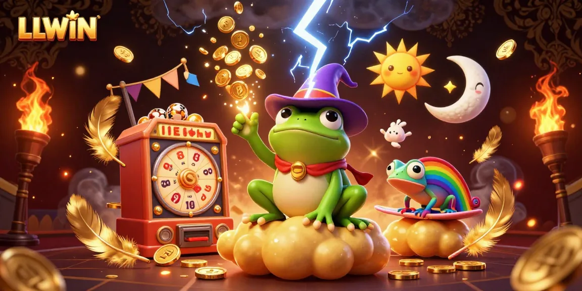 LLWIN engages players with an exciting atmosphere of golden coin storms and colorful lottery elements.