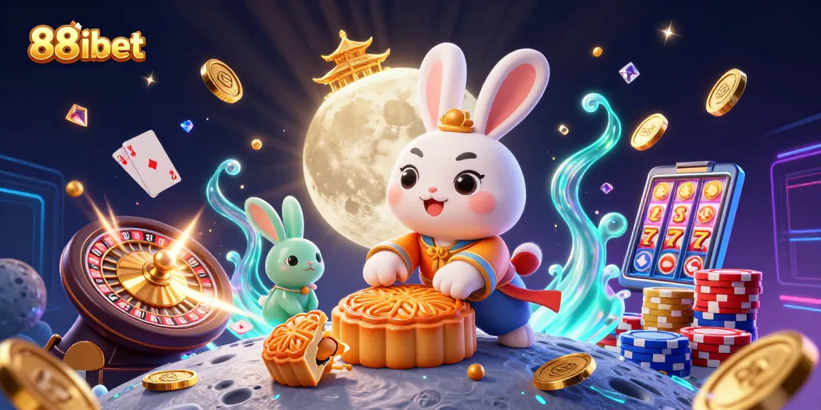 Experience the vibrant energy of 88ibet with colorful characters and casino elements in a 3D illustration.