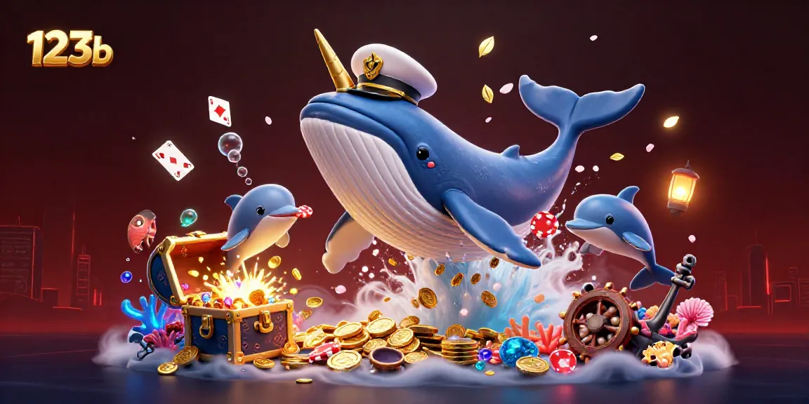 Engage in the fun of 123b casino gaming with a fantastical underwater scene featuring playful characters.