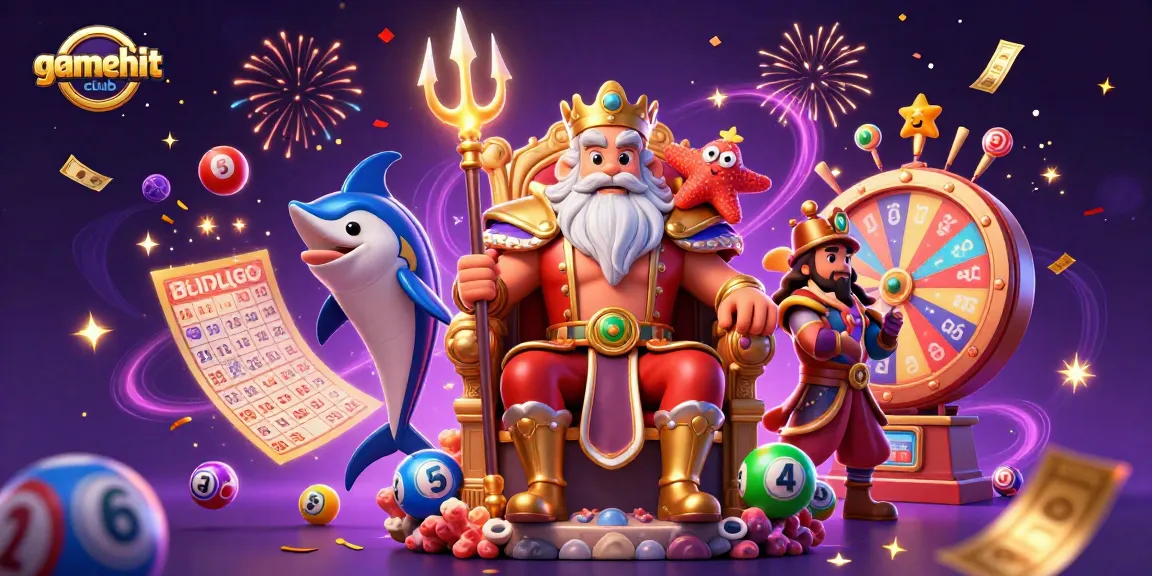 Engage with gamehitclub's vibrant lottery scene featuring Neptune, samurai, and spectacular prizes.
