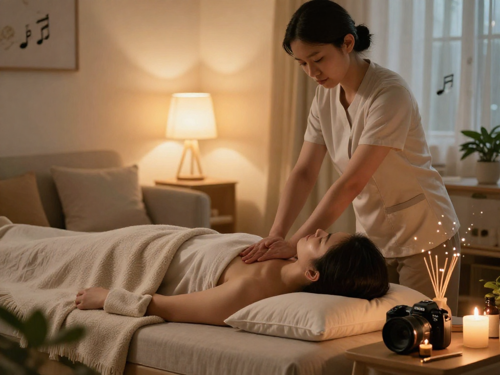 Experience 천호출장안마 in a peaceful home setting with professional massage therapy.