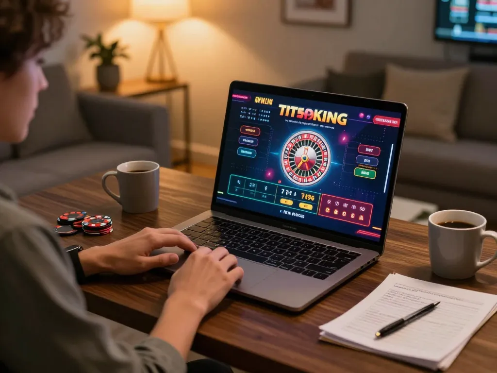 Engaged player enjoying live dealer roulette on 79KING at home, highlighting responsible gaming and strategy.