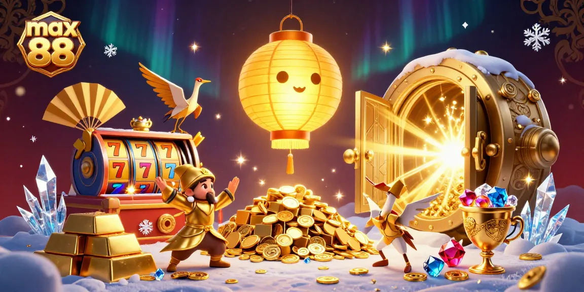 Experience thrilling games at max 88 casino bursting with gold, gems, and festive characters.