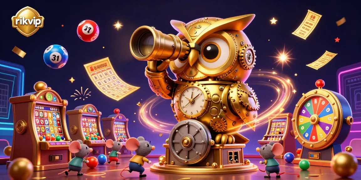 Experience the thrill of rikvip with a captivating 3D casino scene highlighting exciting game elements and vibrant characters.