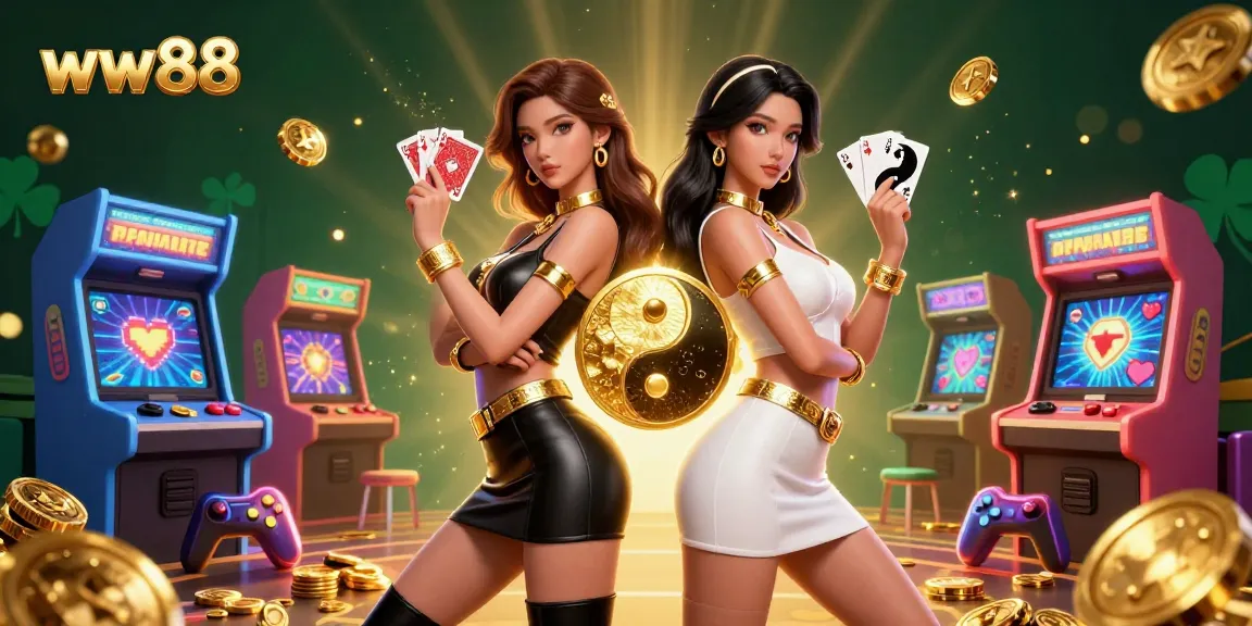 Experience thrilling gameplay at ww88 with stunning twin Asian women showcasing balanced betting strategies.