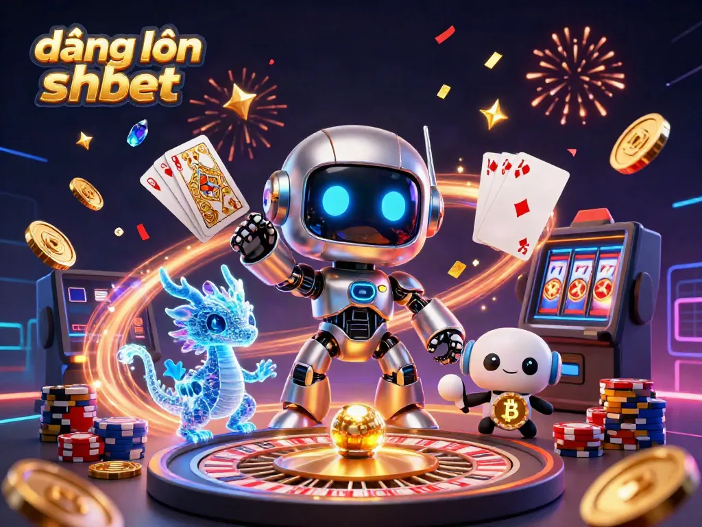 Experience seamless đăng nhập shbet with vibrant casino elements and digital companions lighting the way.