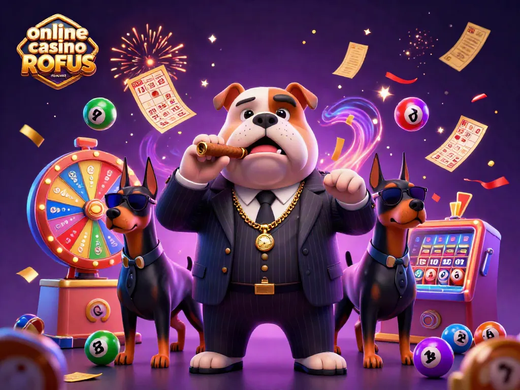 Engage with exciting gaming at online casino uden ROFUS with vibrant lottery elements and dynamic characters.