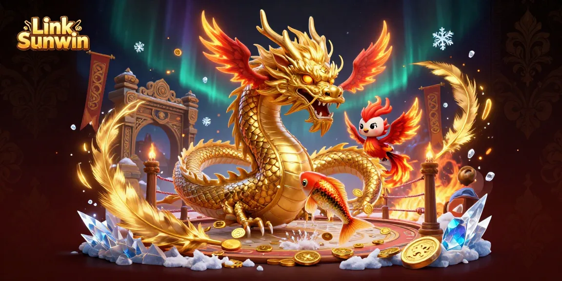 Engage in thrilling gameplay with Link Sunwin as the golden dragon and phoenix elevate the casino experience!