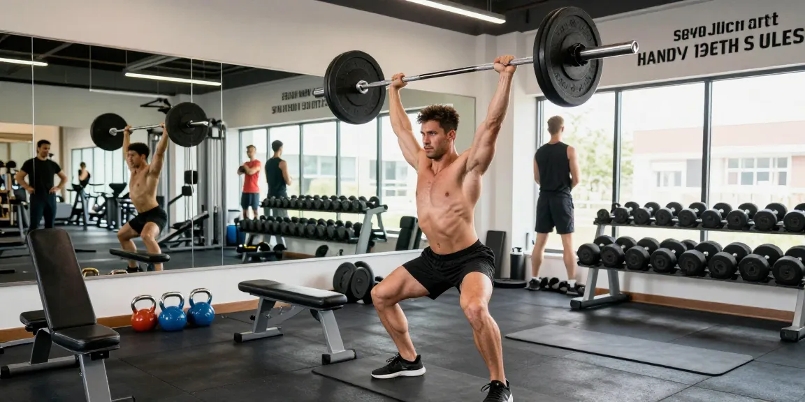 Prime Pharma Steroiden bodybuilding in gym with athlete lifting weights