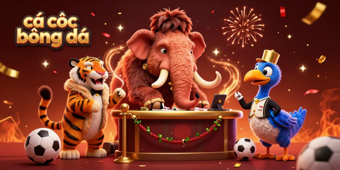 Experience cá cược bóng đá excitement with interactive characters and vibrant betting elements.