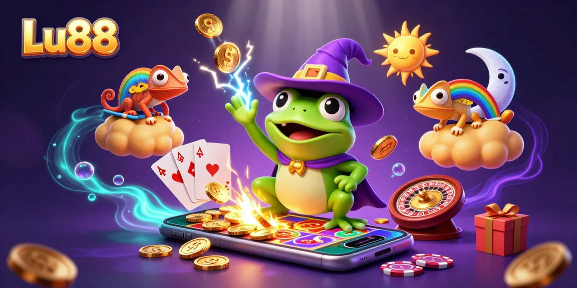 Catch golden coins in Lu88's vivid 3D casino world with magical creatures!